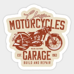 Classic Motorcycles Garage: Expert Builds and Repairs for Timeless Rides Sticker